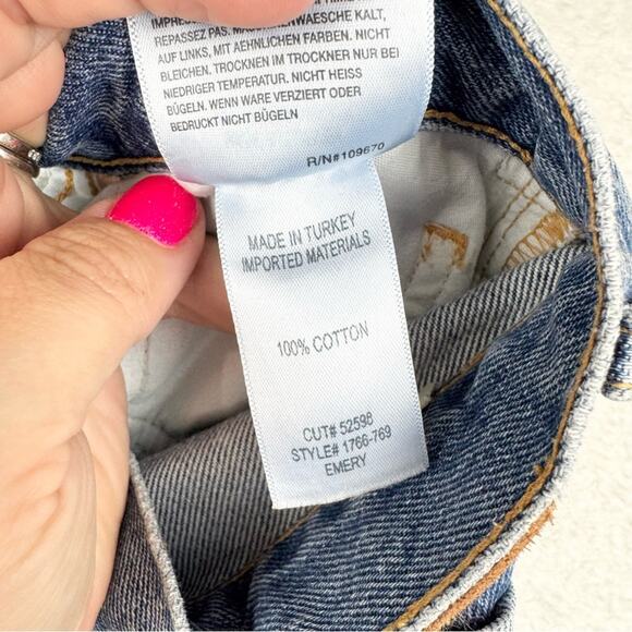 Citizens of Humanity Emery Crop Distressed Relaxed Straight In Heatwave Wash 28 - Picture 15 of 16